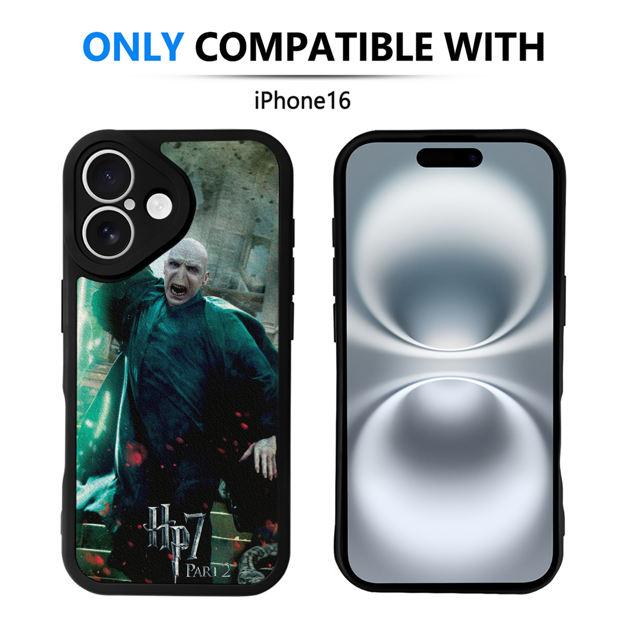 （画像用） Harry Potter ハリー・ポッターシリーズ 【iPhone 16シリーズ対応】シリコンスマホケース（レザー調） 材質：シリコン